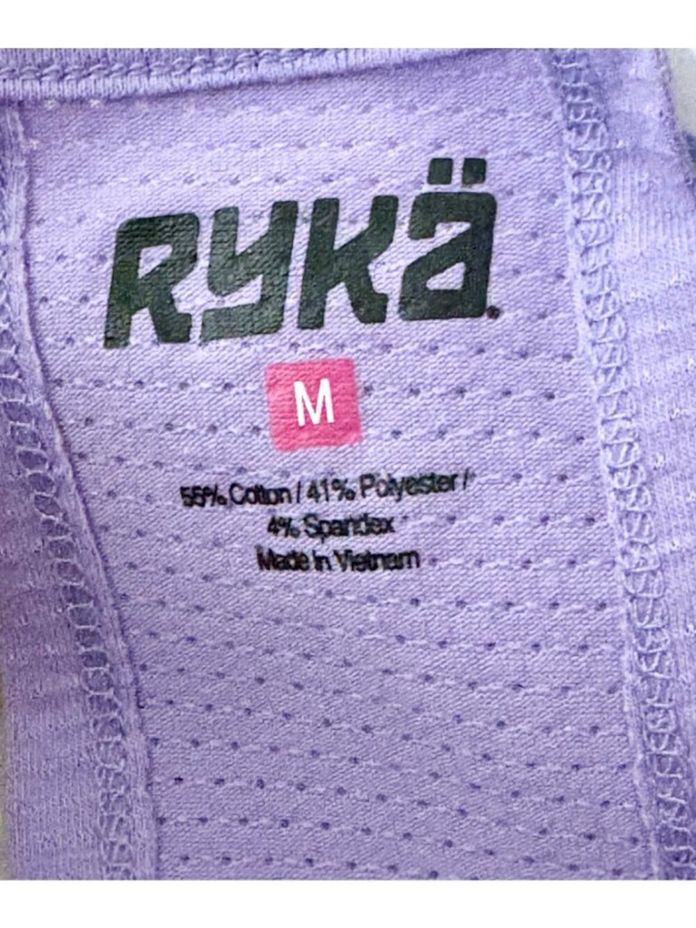 Ryka Lavender Open-Back Activewear Top Split Detail Womens Size M Workout Gym - Picture 3 of 8